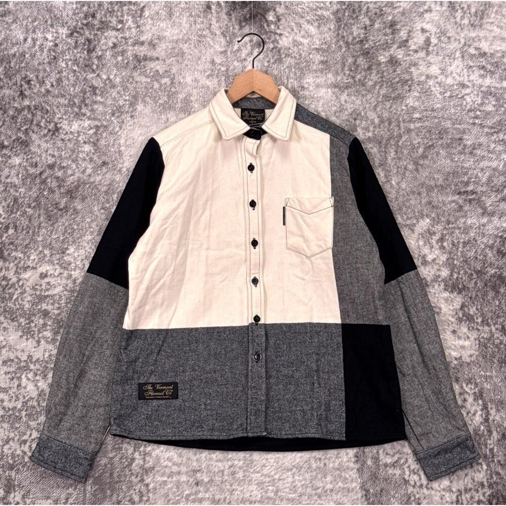 New The Vermont Flannel Co Shacket Large Womens Classic Fit Shirt Jacket